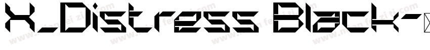 X_Distress Black字体转换